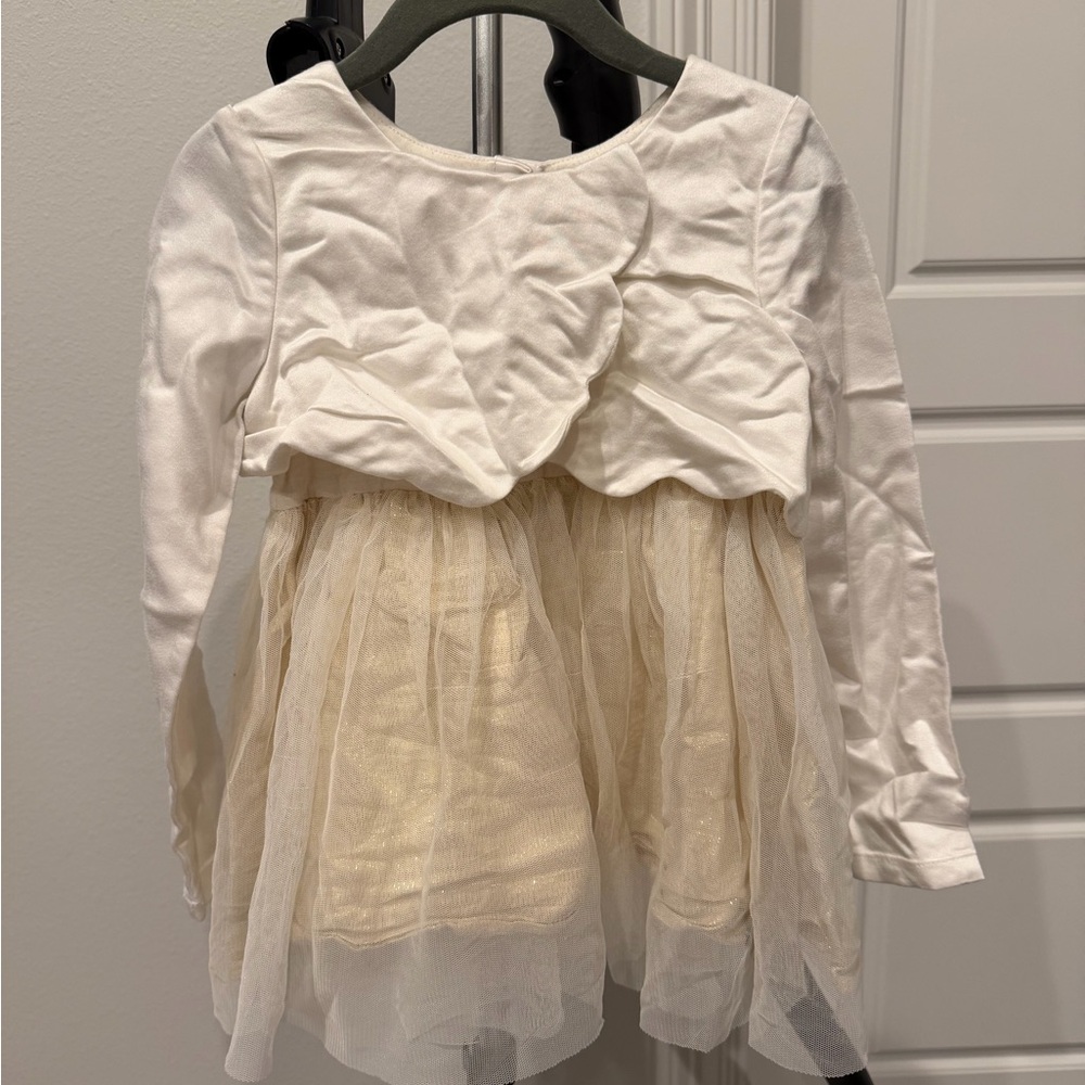 Catherine Malandrino Cream Long Sleeve Dress